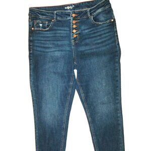 Edgely Jeans Women's 16W High Rise Super Skinny